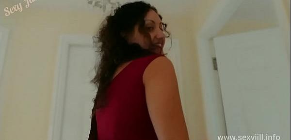  Red saree Bhabhi caught watching porn blackmailed and forced to fuck by Devar dirty hindi audio desi chudai leaked scandal taboo sextape bollywood POV Indian